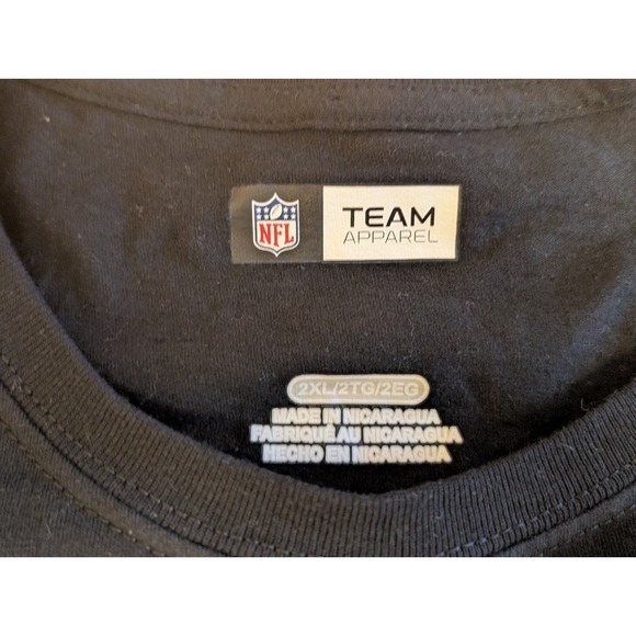 NY Giants Black Long Sleeve T-shirt Men's 2XL, NFL Team Apparel w/ Gray Logo NWT - Picture 8 of 14